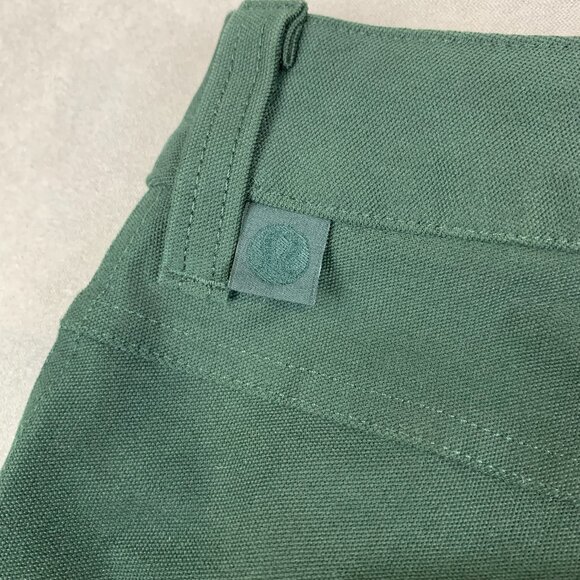 Lululemon Men Pants 34x26 Rainforest Green Jeans ABC Crop Pant Relaxed Utilitech - Picture 11 of 13